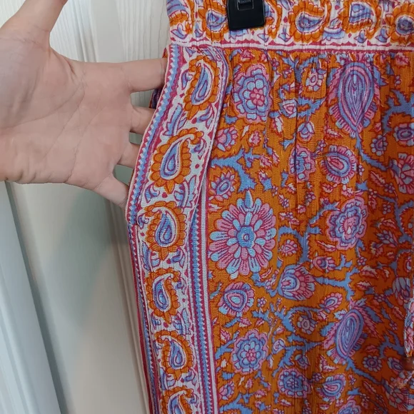 Vibrant Rachel Roy Paisley Wide-Leg Pants - Picture 4 of 7